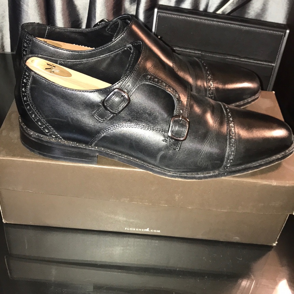 Men’s Florsheim leather black shoes